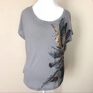 Rock & Republic Feathers Top Size: S